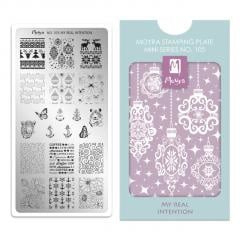 Moyra Mini Stamping Plate 105 My Real Intention