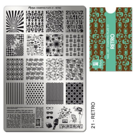 Moyra Stamping Plaat 21 Retro