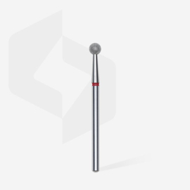 STALEKS Diamant Nail drill bit kogel rood EXPERT kop diameter 4 mm