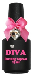 Diva UV Dazzling Topcoat zonder plaklaag 15 ml