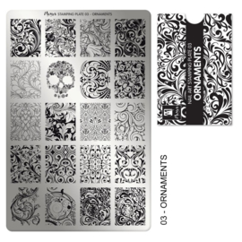 Moyra Stamping Plaat 03 Ornaments