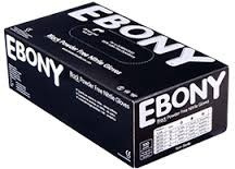EBONY - Nitril handschoenen  poedervrij zwart Maat M