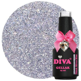 DIVA Gellak Think Silver Blue 15 ml Reflecterend