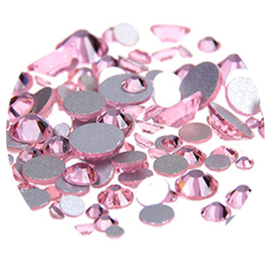 Crystal Facet Strass Licht Roze