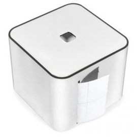 Nail wipe dispenser cube