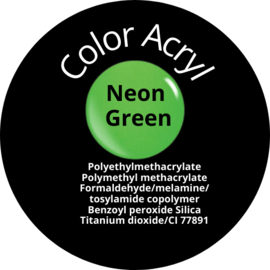 Your future nails color acryl  neon green