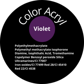 Your future nails color acryl  violet