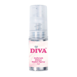 DIVA Airbrush Glitter Colorboom Spray Silver 10