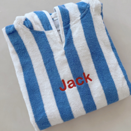 Poncho strepen | blauw