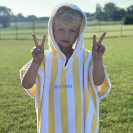 Poncho strepen | geel