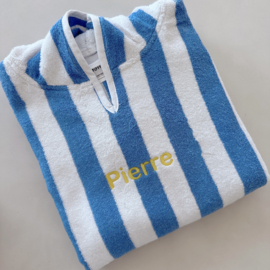 Poncho strepen | blauw