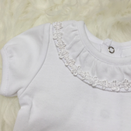 Witte body met kraagje