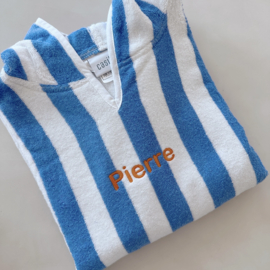 Poncho strepen | blauw