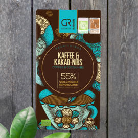 Georgia Ramon - Koffie en cacao nibs 55% melkchocolade