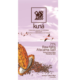 Kuná - Salz und rohe Nibs 71%.