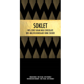 Soklet - 80% melkchocolade zonder suiker