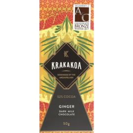 Krakakoa - Gember 52% melkchocolade