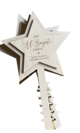 HOUTEN KERSTBOOM PIEK | 3D STER