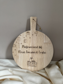 HOUTEN SERVEERPLANK SINTERKLAAS | PAKJESAVOND