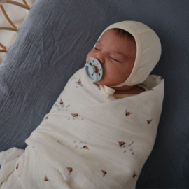 RIBBED BABY BONNET | IVORY