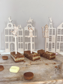 SET VAN 6 SINTERKLAAS STEKERS