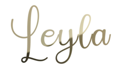 Naam van goud acryl | "Leyla"