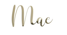 Naam van goud acryl | "Mae"