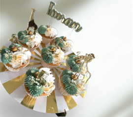 Gepersonaliseerde Taarttopper Goud/Kleur | Naam