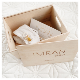 HOUTEN MEMORYBOX GEGRAVEERD | "STRAK"