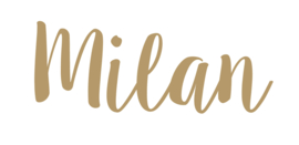 Naam van goud acryl | "Milan"