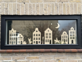 HOUTEN HUISJES RAAMDECORATIE | SINT EDITIE