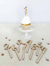 Cupcake Topper Cijfer | Madeliefjes