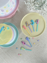 Cupcake Topper Cijfer |  Pastel