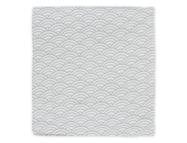 HYDROFIELE DOEK GEBORDUURD MET NAAM | GREY WAVE