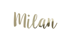 Naam van goud acryl | "Milan"