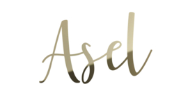 Naam van goud acryl | "Asel"