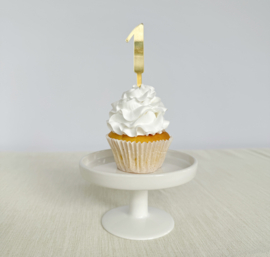 Cupcake Topper Goud of Kleur | Leeftijd