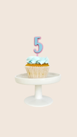 Cupcake Topper Cijfer |  Pastel