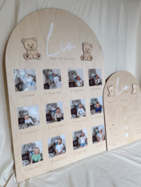 HOUTEN FOTOBORD EERSTE JAAR | BEREN