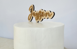Gepersonaliseerde Taarttopper Hout & Acryl