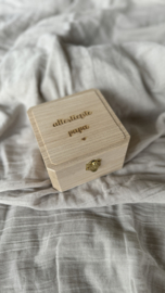 HOUTEN DOOSJE MET BOODSCHAP | VADERDAG