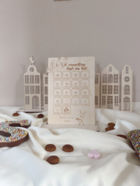 GEPERSONALISEERDE HOUTEN AFTELKALENDER | SINTERKLAAS