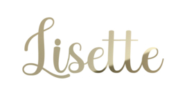 Naam van goud acryl | "Lisette"