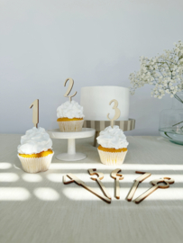 Houten Cupcake Topper | Cijfer