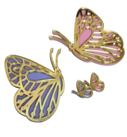 VLINDERS VAN ACRYL | GOUD