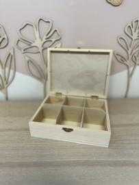 Gegraveerde Theedoos Van Hout | Juf of Meester