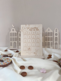 GEPERSONALISEERDE HOUTEN AFTELKALENDER | SINTERKLAAS