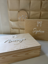 HOUTEN MEMORYBOX | STRIKJE