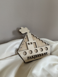 HOUTEN VULVORM PAKJESBOOT | SINTERKLAAS