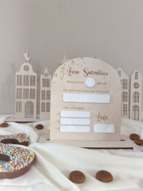 BESCHRIJFBAAR HOUTEN VERLANGLIJSTJE | SINTERKLAAS